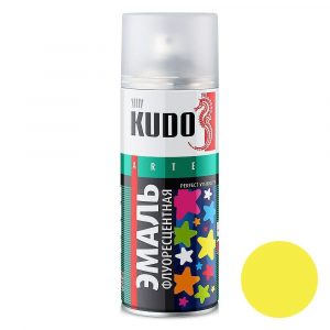 Краска флоуресцентная лимонно-желтая KUDO(Кудо) 520 мл